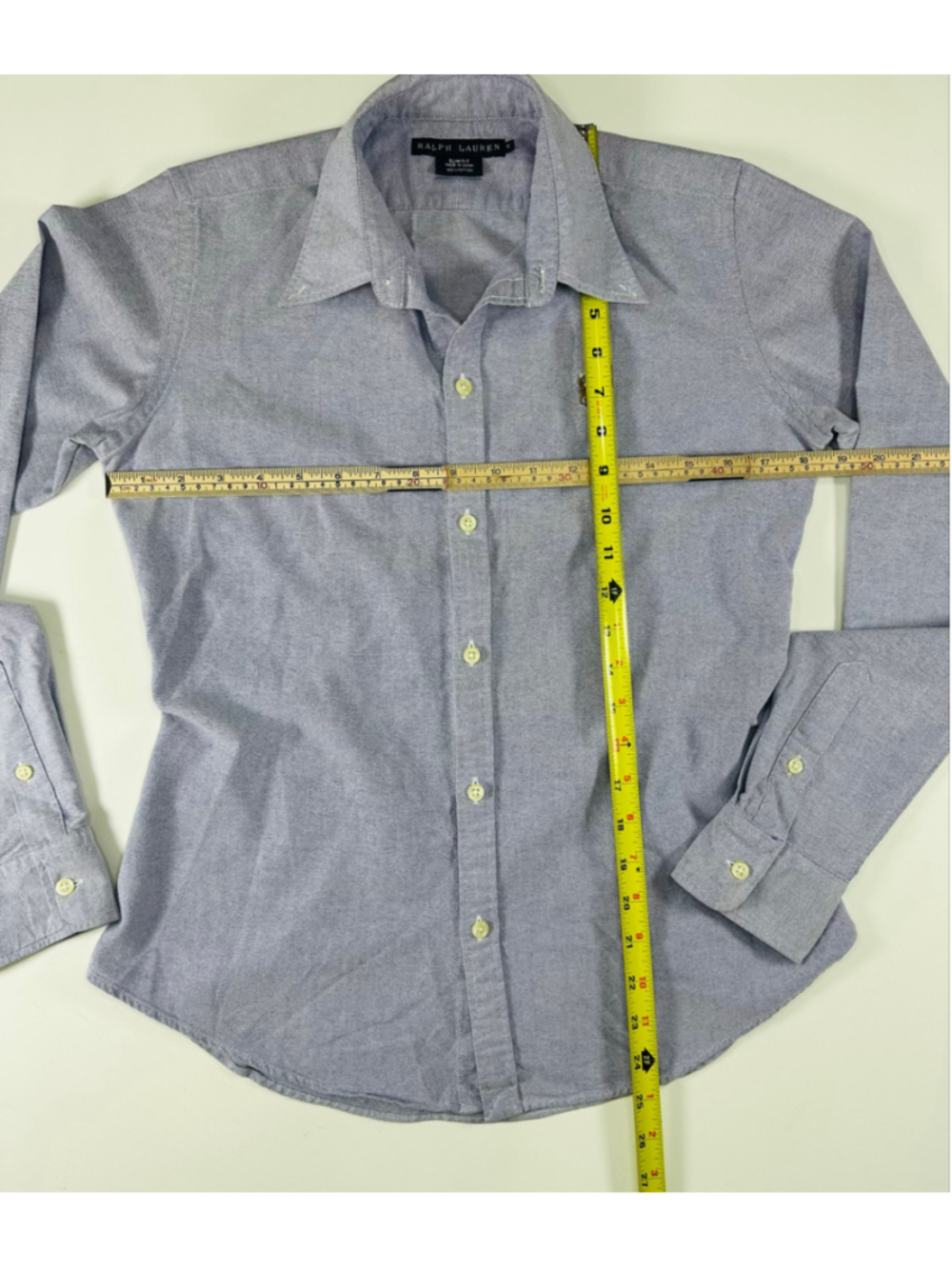 Ralph Lauren Women’s Slim Fit Oxford Shirt Size 6 Lavender Purple Pony Button - Picture 3 of 13